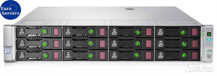 HP DL380 Gen9 12LFF (2xXeon E5-2620v4, 512Gb)