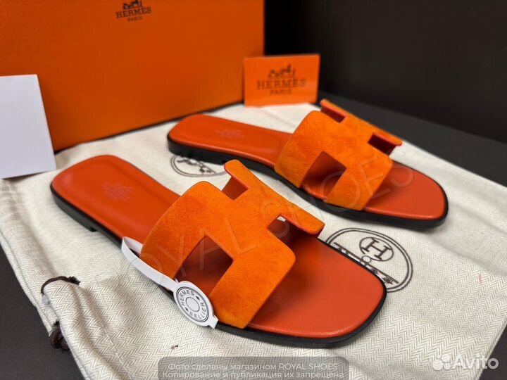 Шлепанцы женские Hermes Oran Slide