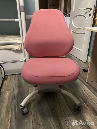 Детское компьютерное кресло регулируемое розовое