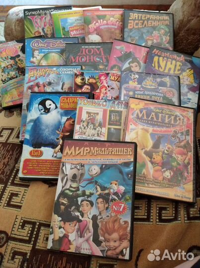 Dvd диски мультфильмы и кино