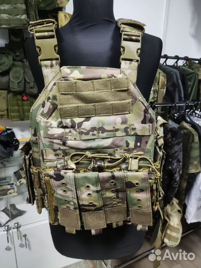 Бронежилет Якеда 6094 с подсумками мультикам