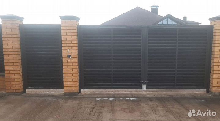 Откатные ворота калитка