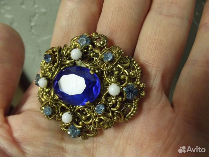 Брошь чехословакия обьемная редкая СССР