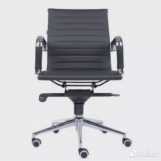 Кресло офисное Everprof Leo M Экокожа Черный