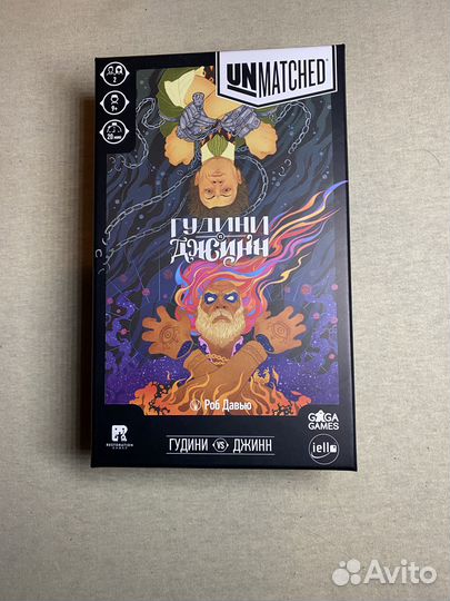Настольная игра unmatched Джинн vs Гудини