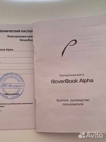 Электронная книга roverbook Alpha