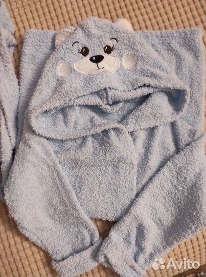 Махровый халат для мальчика 104-110