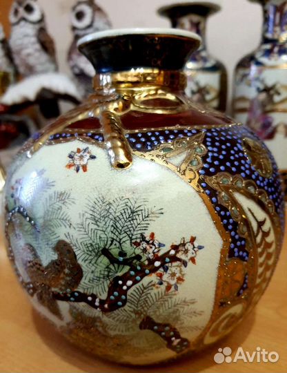 Вазы с позолотой. Ручная работа. Старый Китай