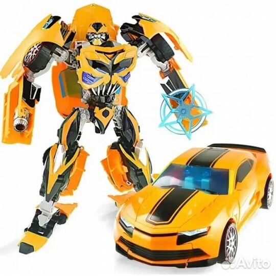 Робот Трансформер inter change желтый