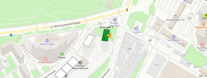 ПСН 76.51 м2 афи Парк Воронцовский