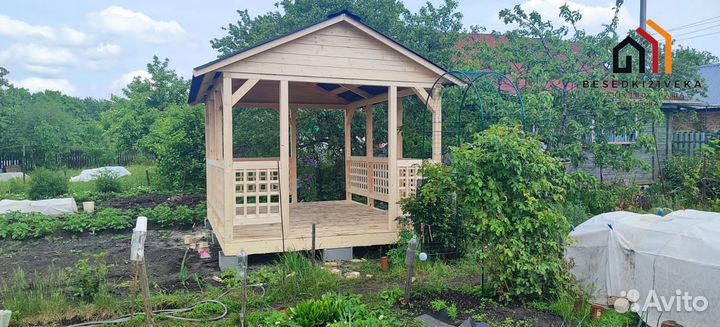 Беседка садовая под ключ