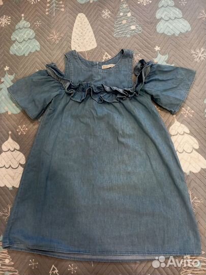 Джинсовый сарафан для девочки 152
