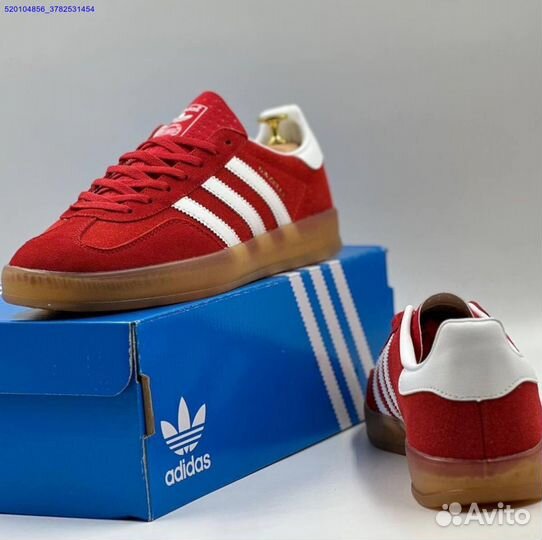 Кроссовки Adidas Gazelle Red (Арт.46872)