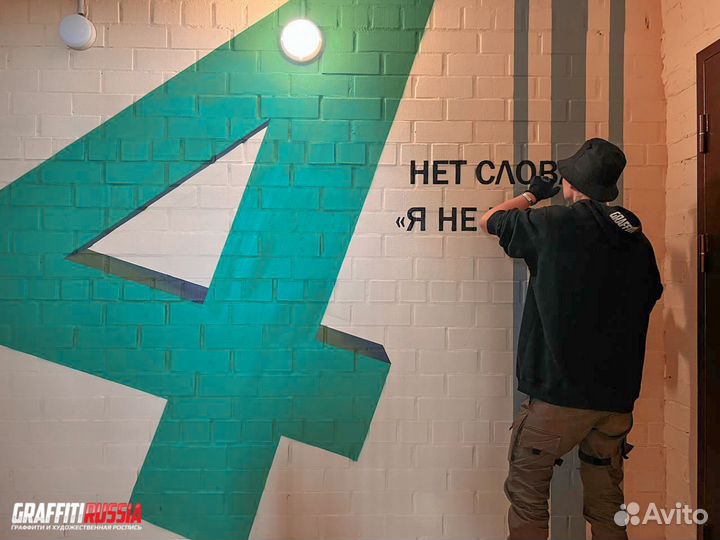 Роспись стен / граффити в помещении / муралы
