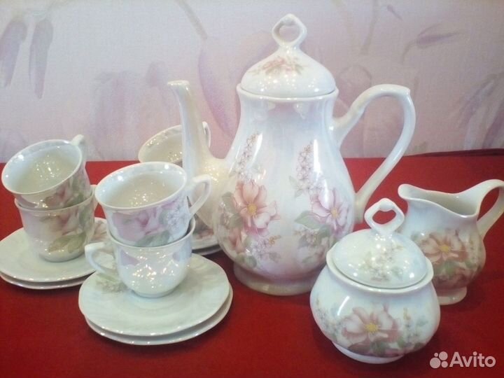 Сервиз кофейный новый 6 персон Польша