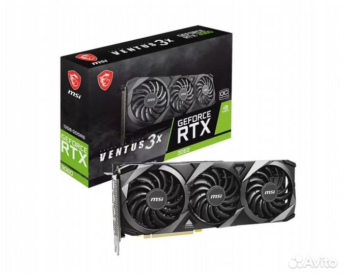 MSI nvidia GeForce RTX 3060 ventus 3X 12G OC (LHR)