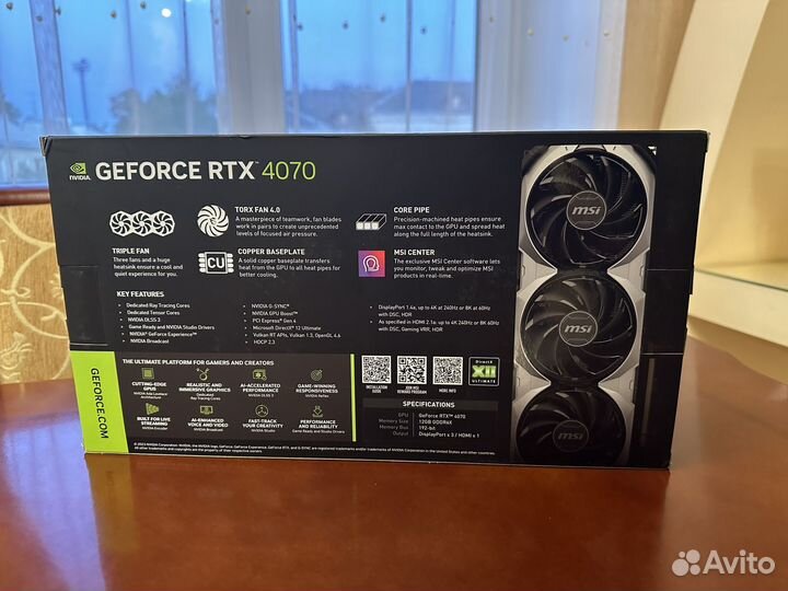 MSI GeForce RTX 4070 ventus 3x