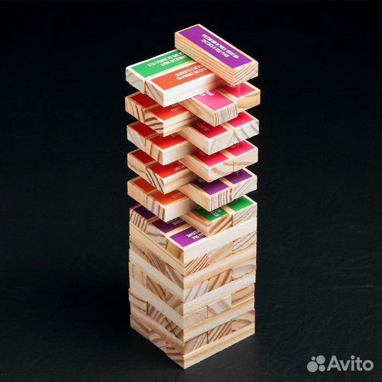 Настольная игра Падающая башня Башня искушений фан