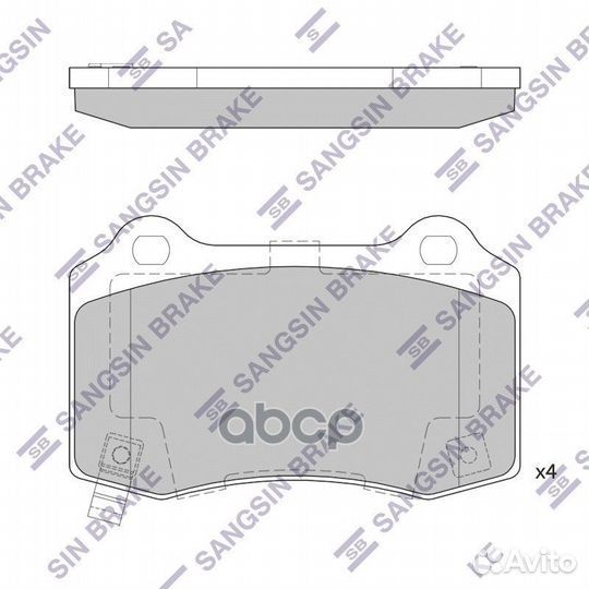 SP4296 колодки дисковые задние Jeep Grand