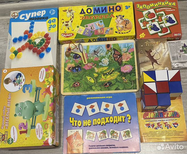 Игры 3+ (домино, мозаика,узоры,цифры )