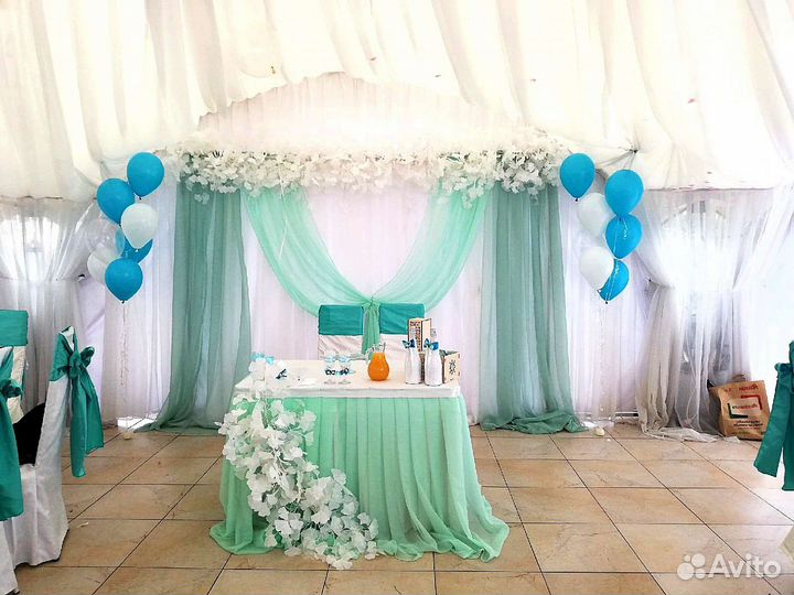 Воздушные и гелиевые шары, свадебный декор