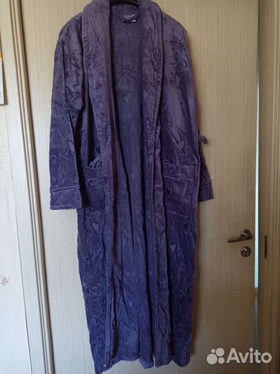 Халат мужской, велюровый, XL