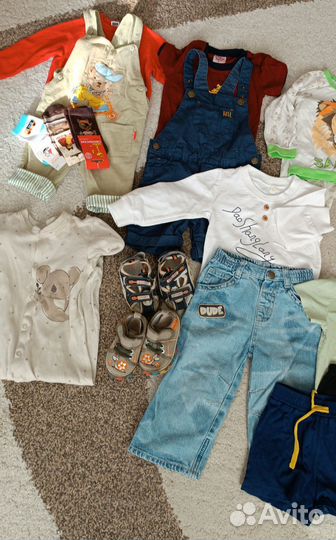 Детские вещи пакетом на мальчика 74 80 86