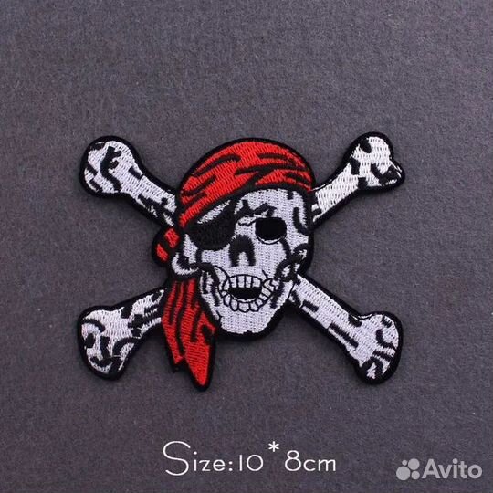 Термонашивки (Патчи) с вышивкой, черепа