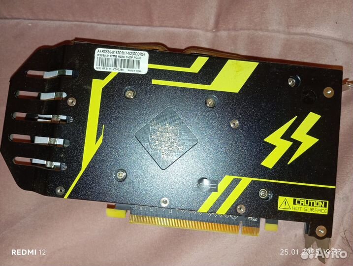 Видеокарта ocpc Radeon RX 580 8Gb gddr5