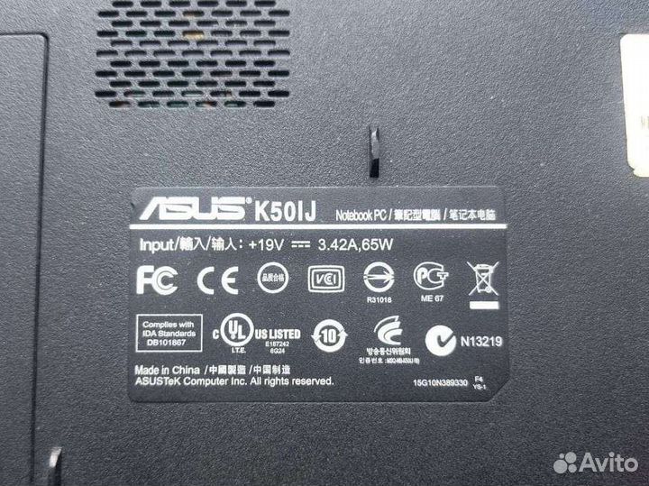 Ноутбук Asus K 50 IJ