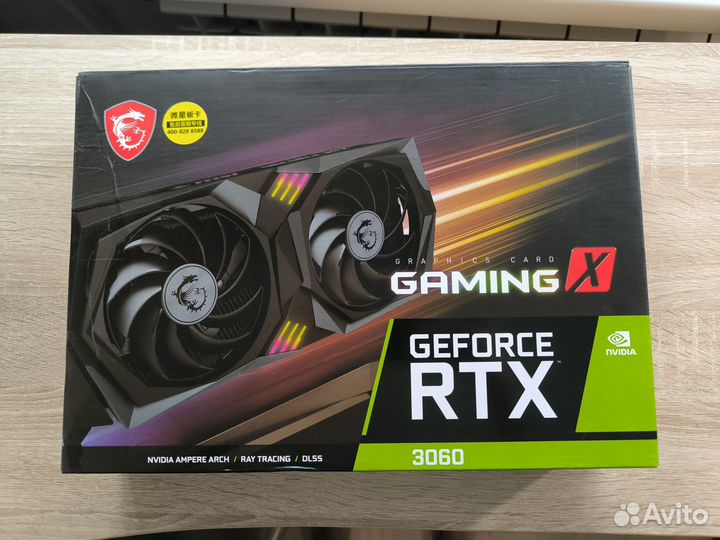 Видеокарта MSI GeForce RTX 3060 gaming X 12GB