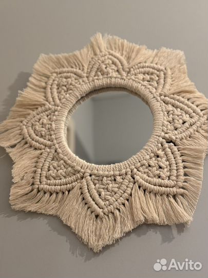 Зеркало макраме