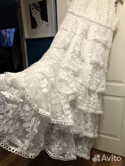 Платье шитьё с кружевной отделкой Valentino 48/50