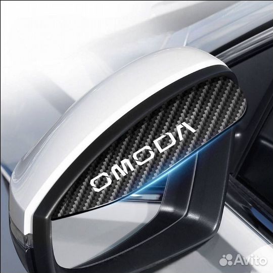 Карбоновые накладки антидождь на Omoda