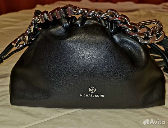 Сумка клатч натуральная кожа черная