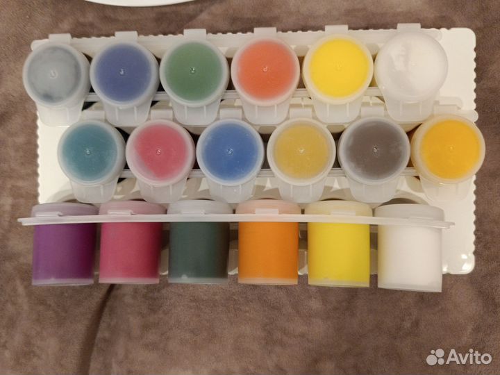 Краски +палитра