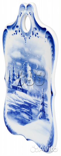 Доска Гжель Сырная Пейзаж (2950)