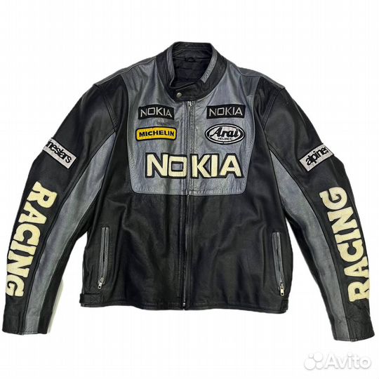 Винтажная мотокуртка Nokia racig