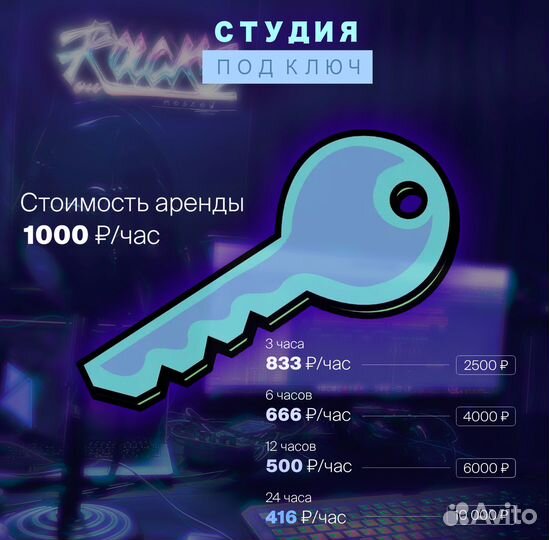 Студия звукозаписи / ночь на студии