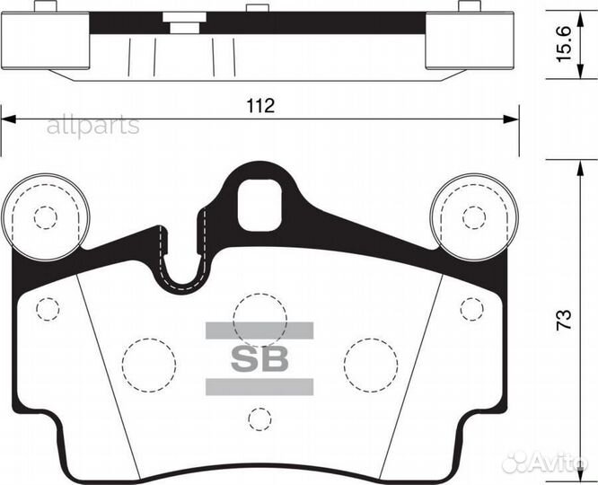 Sangsin brake SP2198 Колодки торм.дисковые Hi-Q au