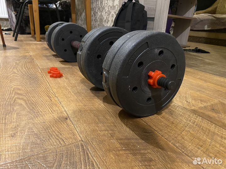 Набор штанга гантели