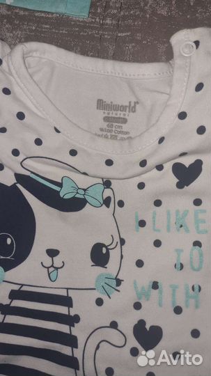 Комплект вещей на девочку 6 месяцев