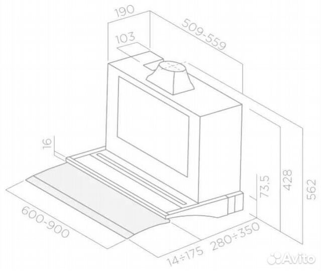 Вытяжка Elica glide IX/A/60