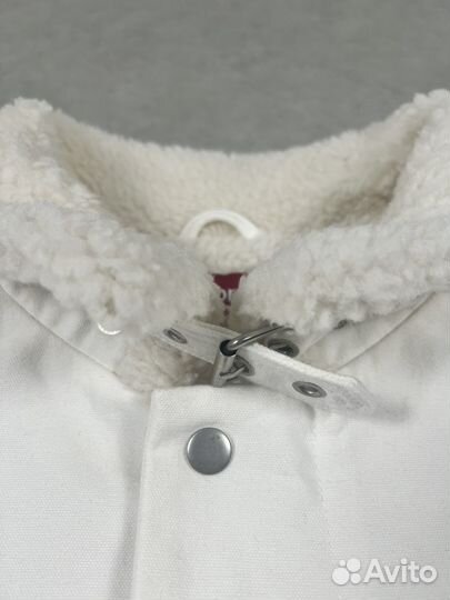 Джинсовый бомбер Supreme с мехом