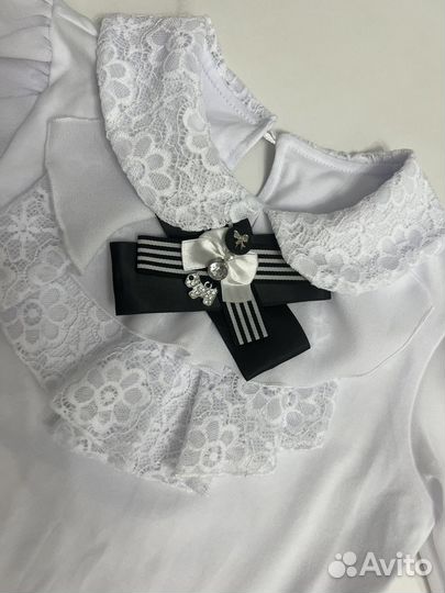 Бант, брошка для школьной блузки