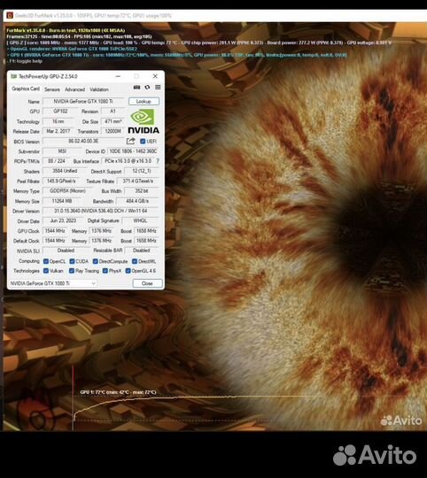 Msi gtx 1080ti x trio 11gb
