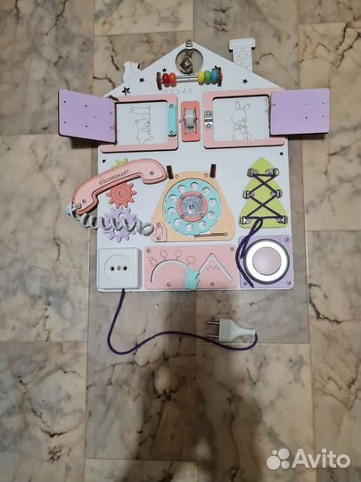 Бизиборд домик со светом