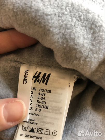 Шапка детская и шарф на 6-8 лет