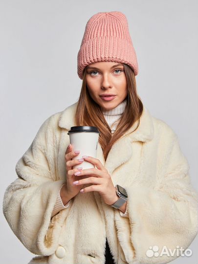 Шапка бини средней вязки Шапки Оптом