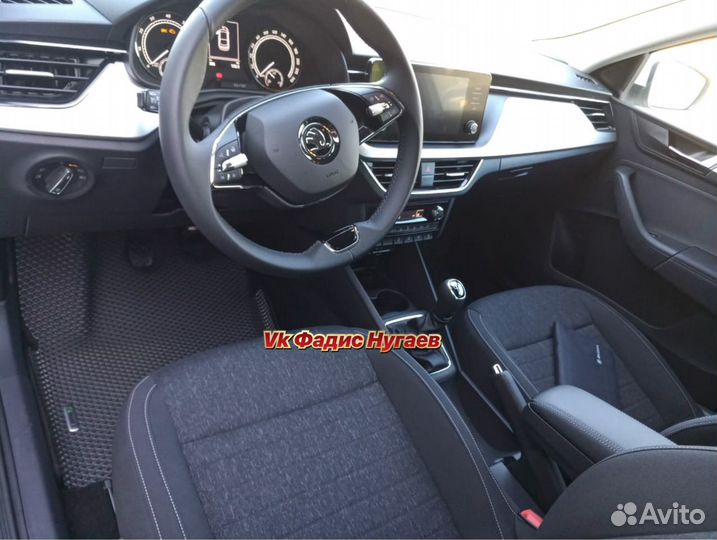 Коврики EVA на Шкода Рапид с Бортами